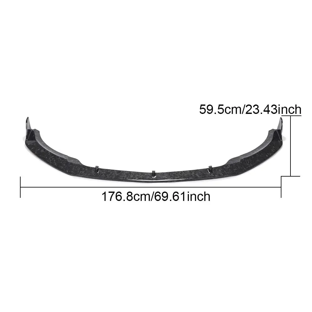 Ame Motorsport For Mercedes Benz W176 A45 Hatchback 16-18 Carbon Fiber Front Bumper Lip Chin Spoiler Body Kit 2