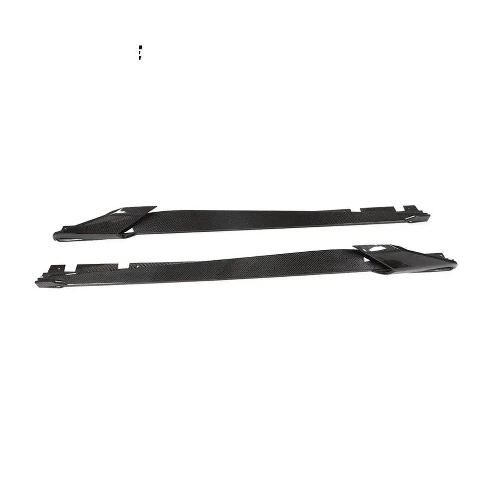 Ame Motorsport For Ferrari 488 Gtb Spider 2-Door 15-18 Dry Carbon Fiber Side Skirts Door Rocker Panels Extension Lip 1