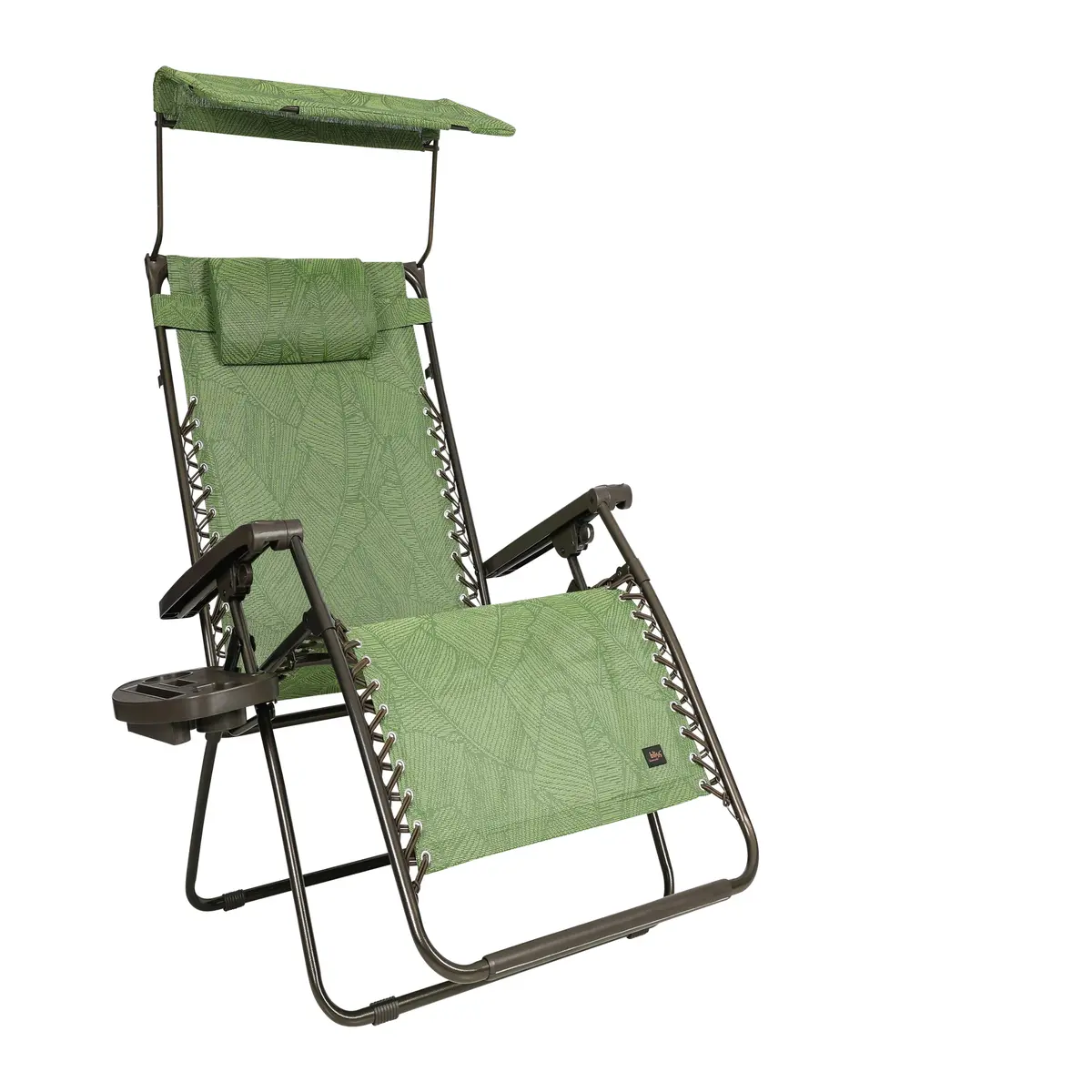 Bliss Hammocks Gfc-467Gblr Gravity Free Chair W/ Canopy, Pillow, & Drink Tray | 26-In. Wide | Weather & Rust Resistant | 300 Lb. Capacity 2