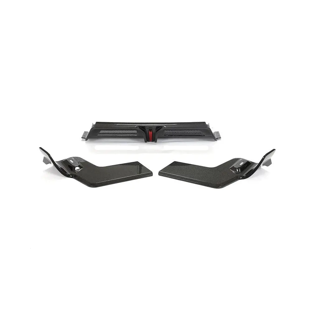 Ame Motorsport Fits Porsche Macan 2022Up Dry Carbon Rear Bumper Diffuser Lip Spoiler With Light 1