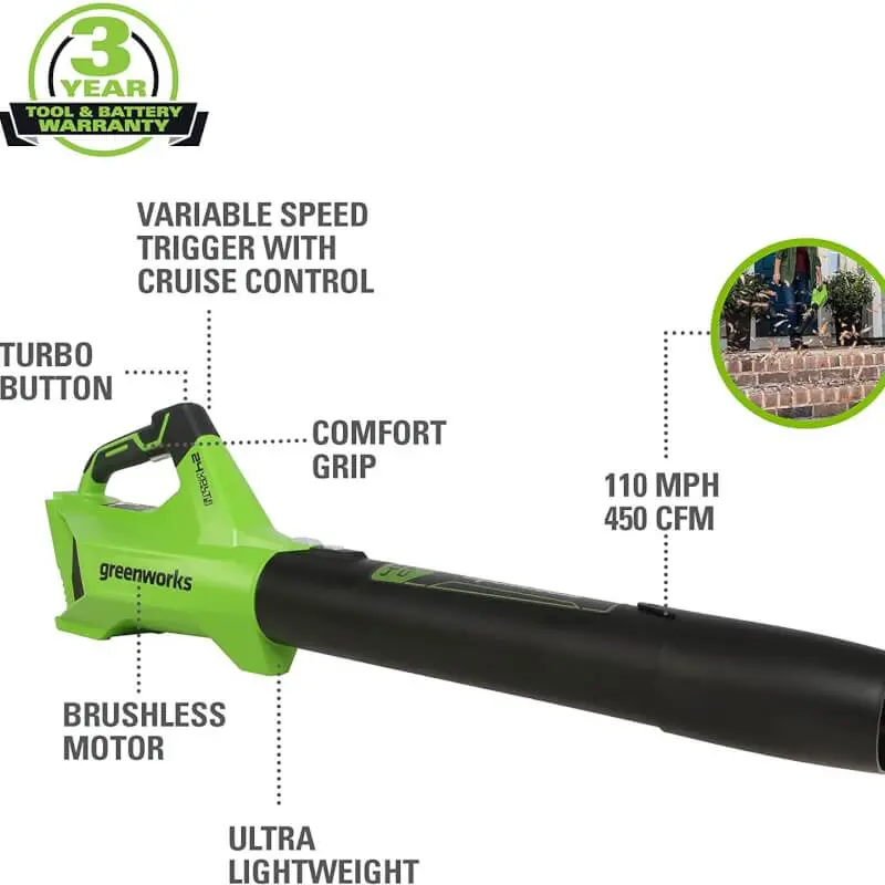 24V Brushless Leaf Blower (Tool Only) - Bl24l00 2