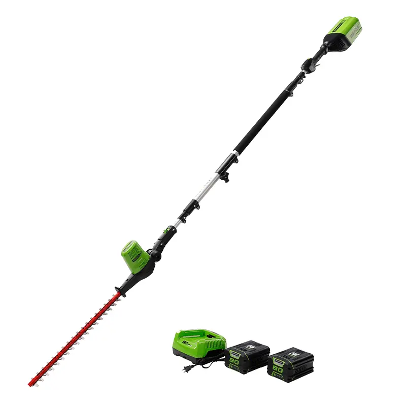 80V 20" Pole Hedge Trimmer, (2) 2.0Ah Battery And Charger Included 1