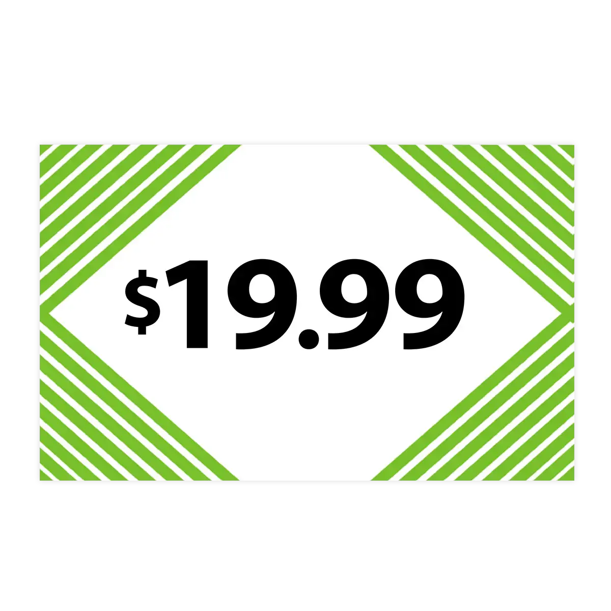 Merchandising Fixture - $19.99 Retail Tag 25 Per Pack 978520 1