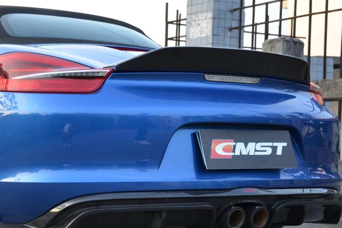 Cmst Carbon Fiber Rear Spoiler For Porsche Boxster 981 2012-2015 1