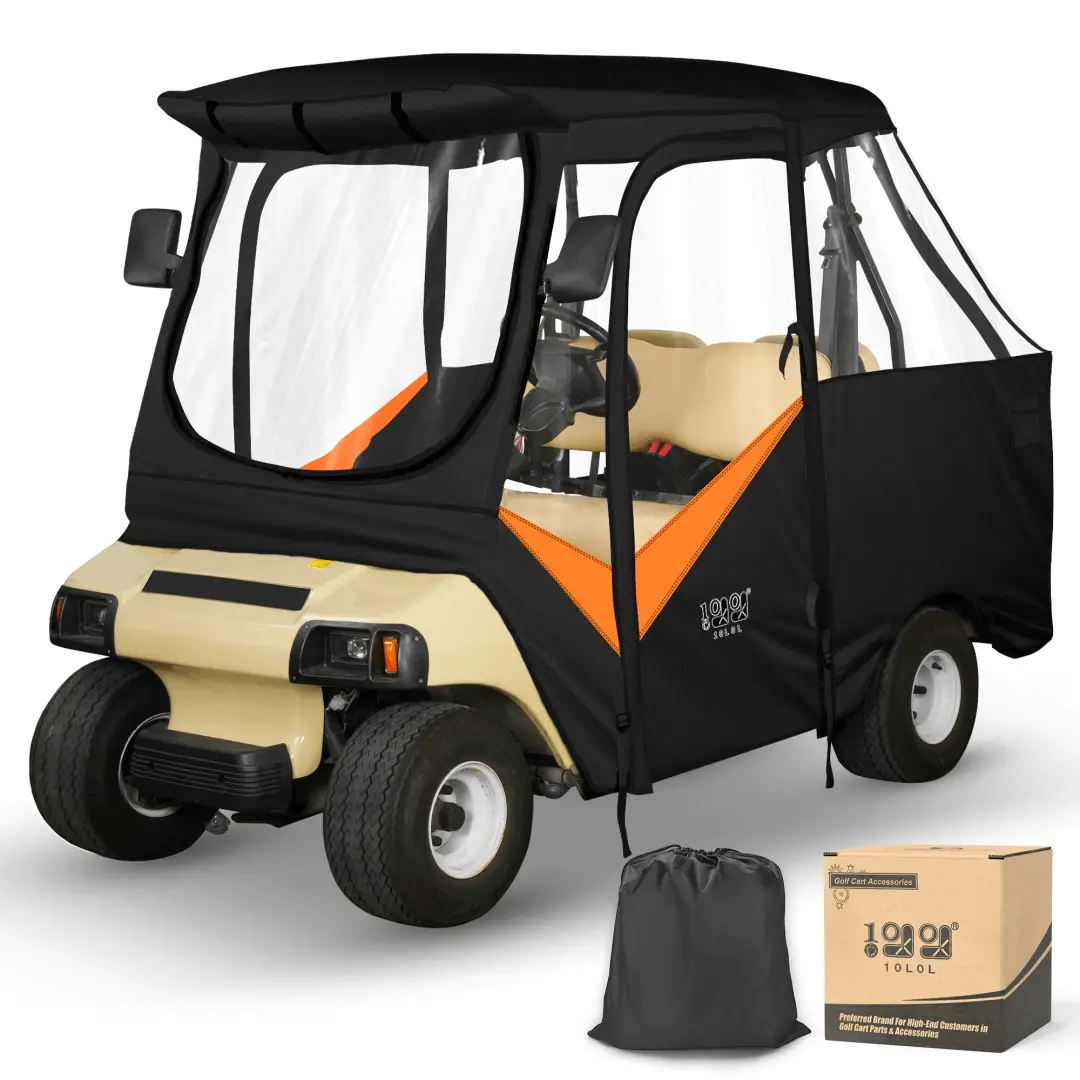 10L0l 4 Passenger Golf Cart Enclosures For Club Car Ds - 4-Sided Weather Protection 3