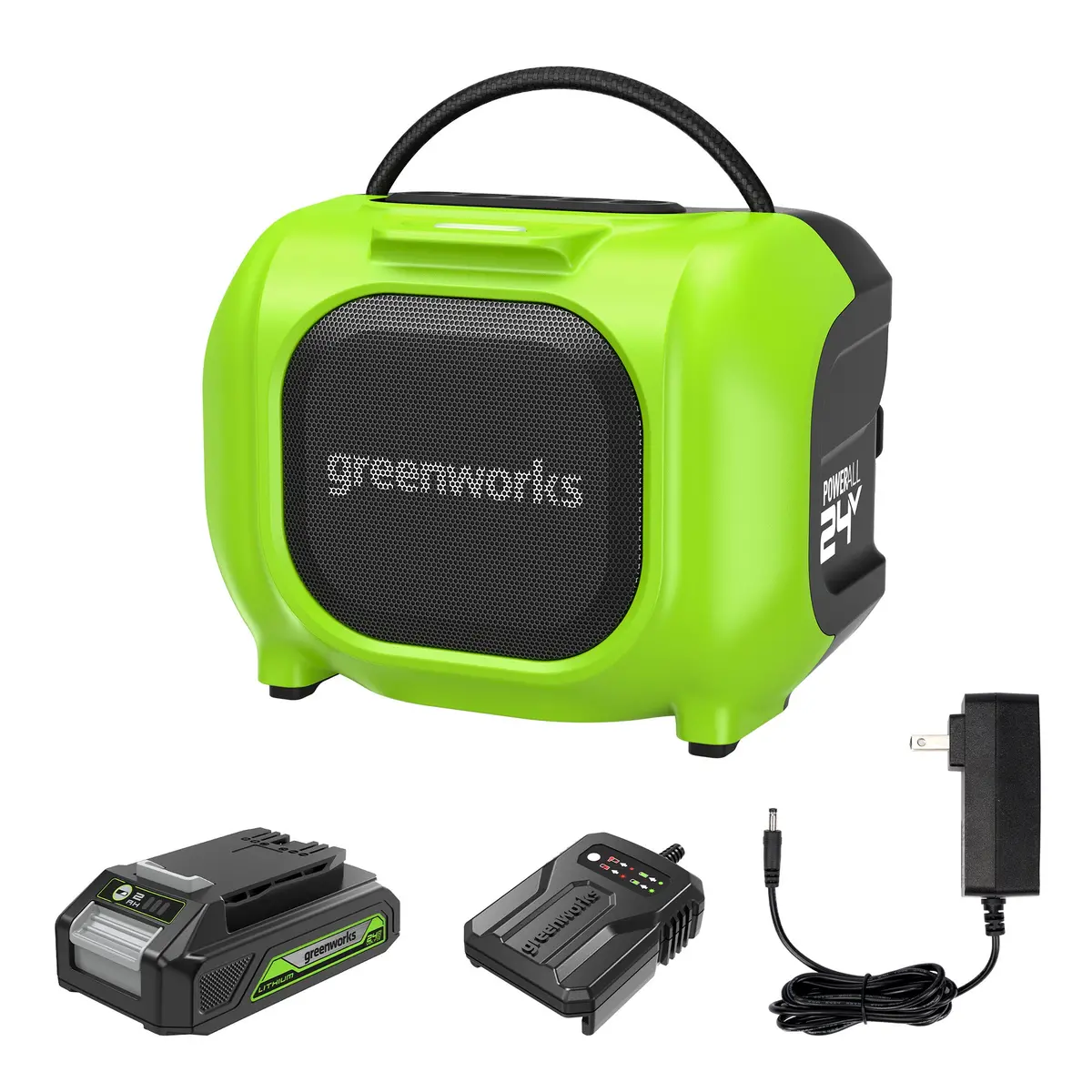 24V Cordless Battery Mini Bluetooth Speaker, 2.0Ah Battery & Charger Included 1
