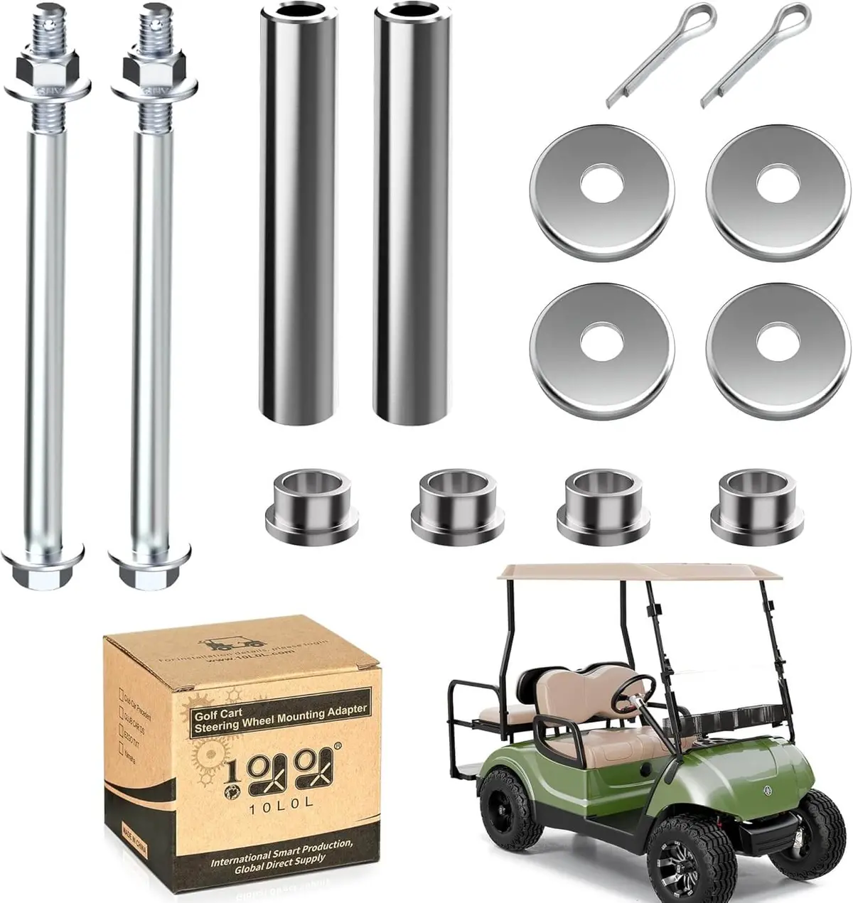 Golf Cart King Pin Spindle Knuckle Bushing Repair Kit For Yamaha G22-G29 & Drive 2 - 10L0l 1