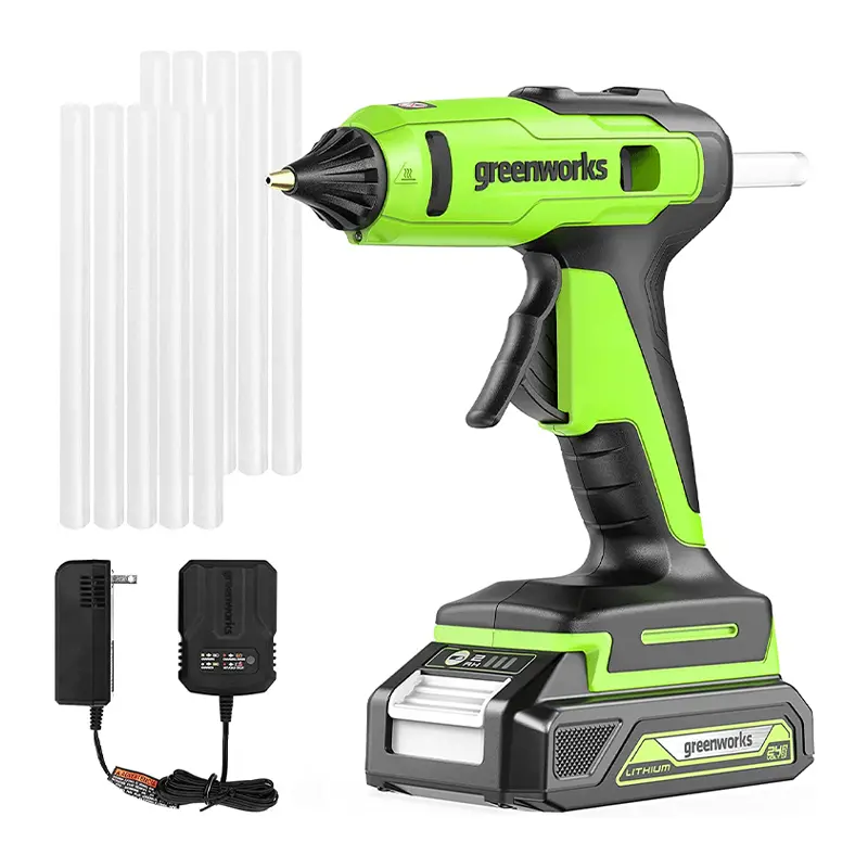 24V Hot Glue Gun, 2.0Ah Battery And Charger Included 1