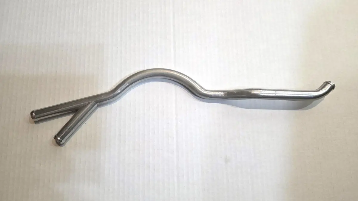 928 574 106 03A - Coolant/Heater Pipe - 78 To 95 - Left Hand Drive Only - Stainless Steel Aftermarket 1