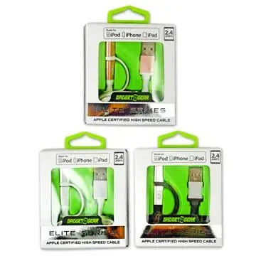 Charging Cable Elite Multi-Head Usb To Micro Usb / Lightning 3Ft - 3 Pieces Per Pack 21100 1