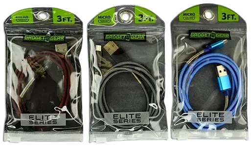 Charging Cable Elite Indestructible Usb To Micro Usb 3Ft - 3 Pieces Per Pack 21157 1