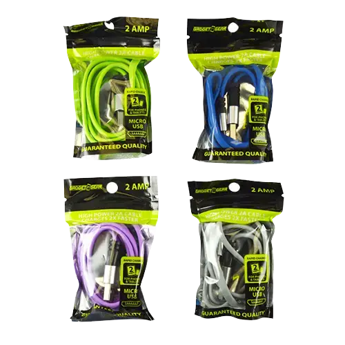 Charging Cable Usb To Micro Usb 2 Amp - 4 Pieces Per Pack 21564 1