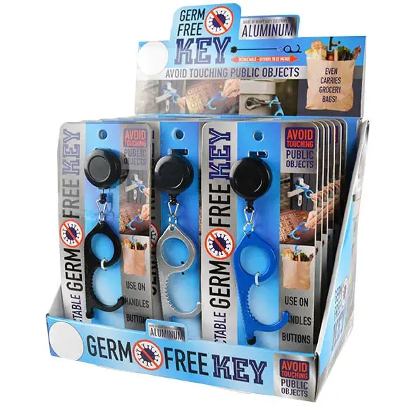 Aluminum Germ Free Key 18 Pieces Per Retail Ready Display 21890 1