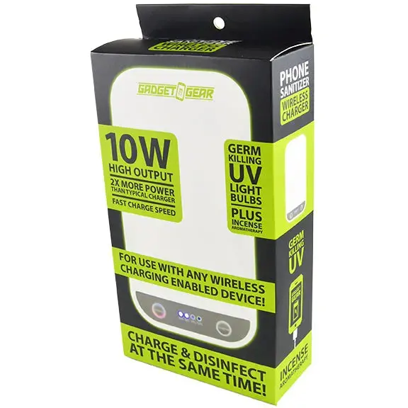 Cell Phone Sanitizer And Wireless Charger 10 Watts - 4 Pieces Per Retail Ready Display 21942 2
