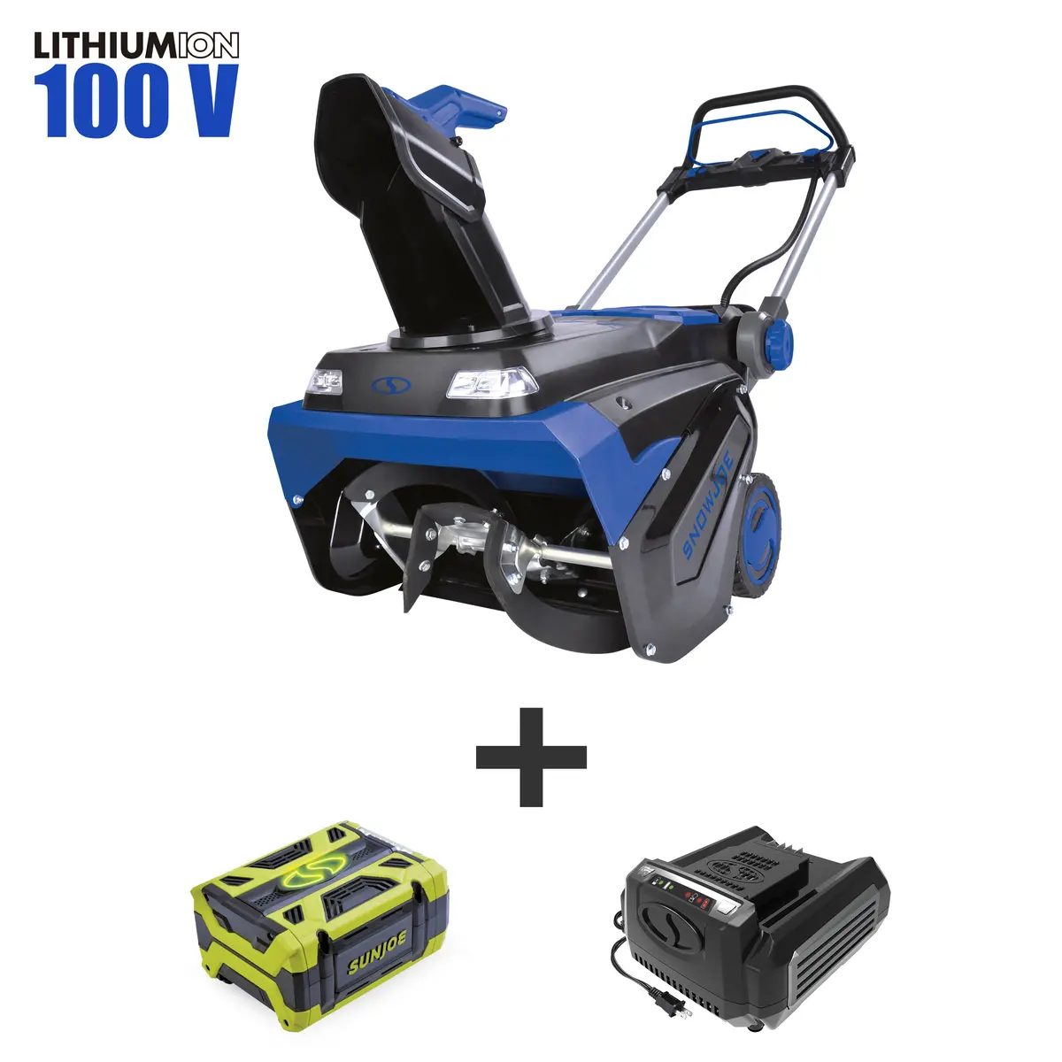 Snow Joe Ion100v-21Sb-Rm 100-Volt Ionpro Cordless Brushless Variable Speed Single Stage Snowblower Kit | 21-Inch | W/ 5.0-Ah Battery And Charger (Certified Refurbished) 1
