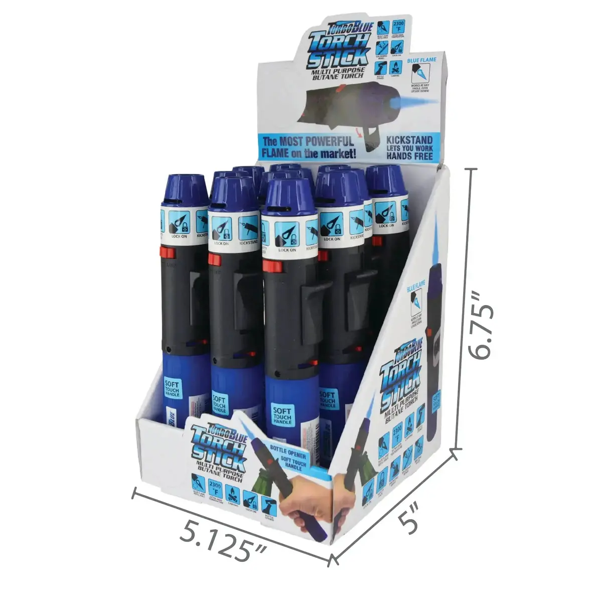 Torch Stick Lighter With Bottle Opener - 12 Pieces Per Retail Ready Display 22226 2