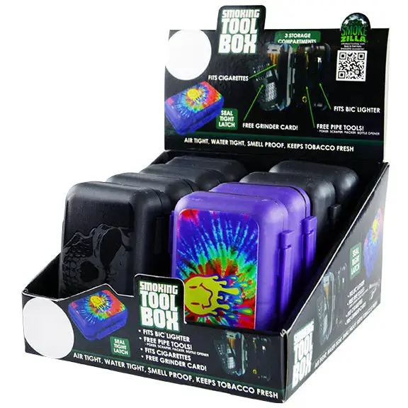 Smoking Strong Box With Tools - 8 Pieces Per Retail Ready Display 22275 1
