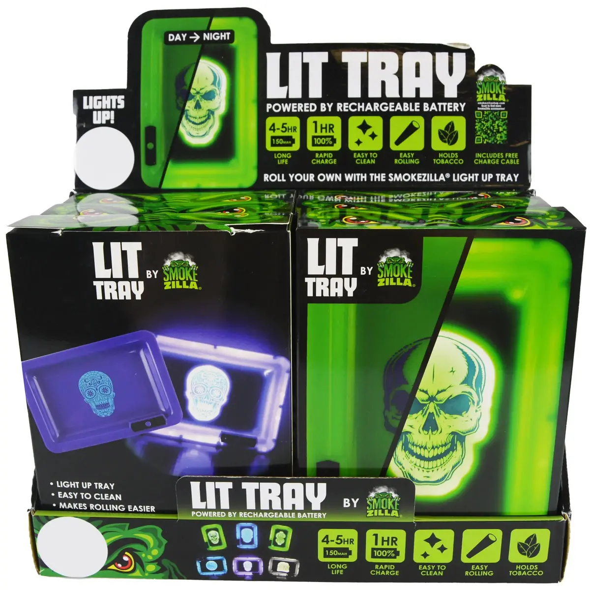 Light-Up Rolling Tray - 6 Pieces Per Retail Ready Display 22283 2