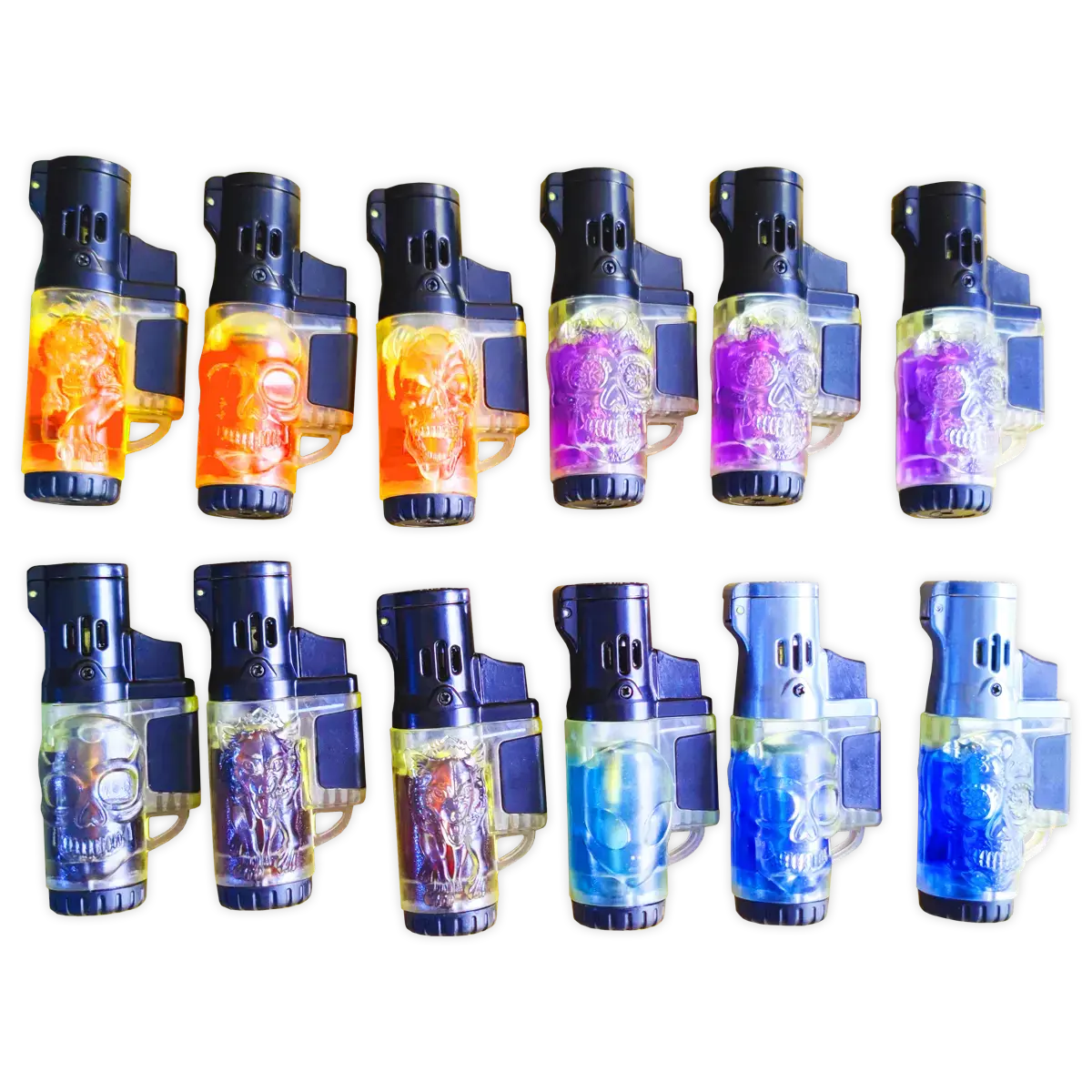 Colored Butane Molded Torch Lighter - 12 Pieces Per Retail Ready Display 22383 2