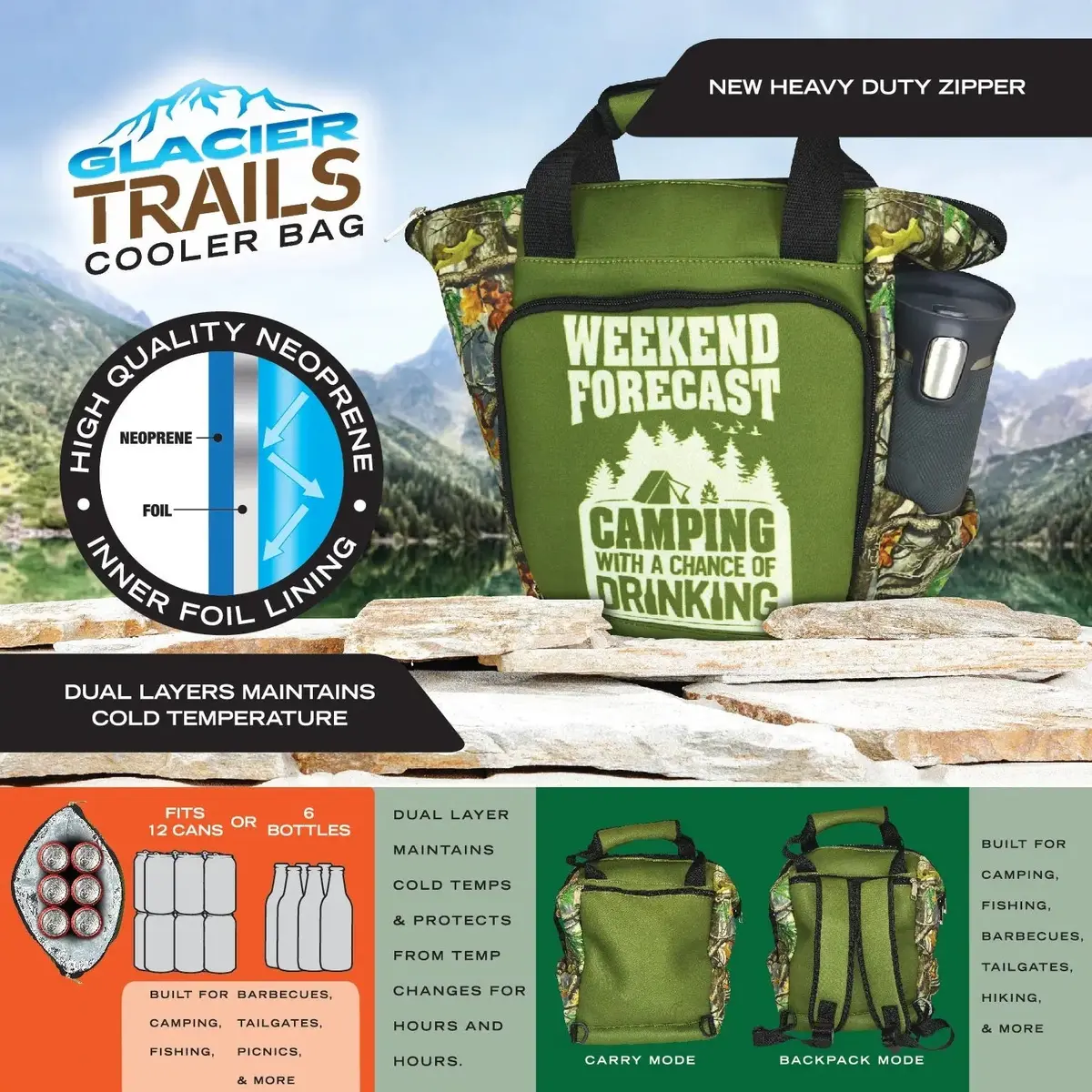 Neoprene Cooler Bag - 4 Pieces Per Pack 27643 2