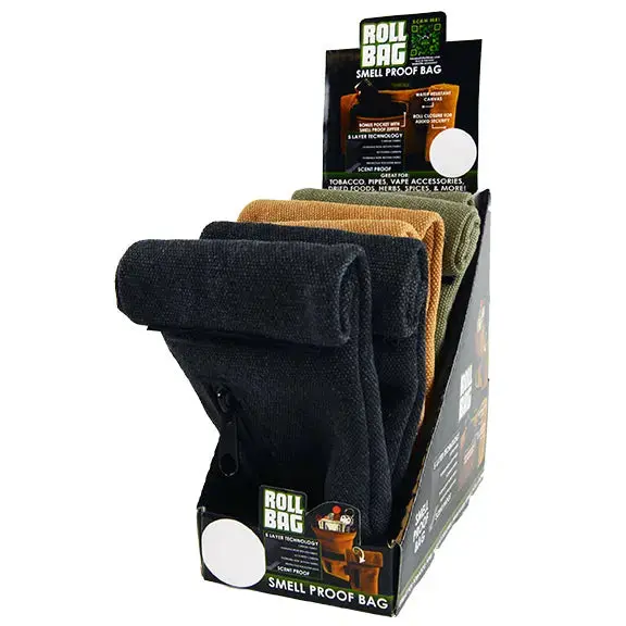 Smell Proof Canvas Roll Bag - 6 Pieces Per Retail Ready Display 22542 1