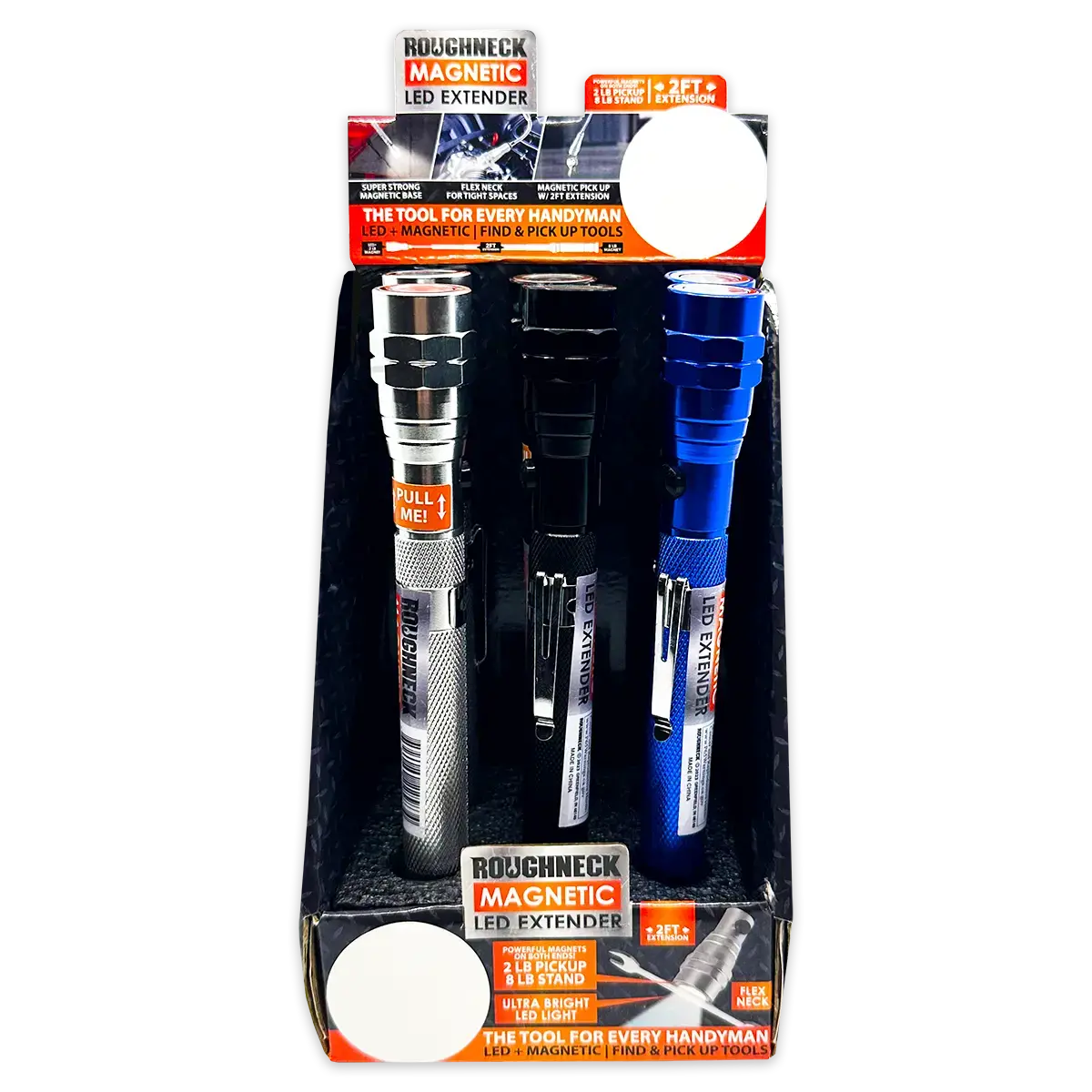 Led Flashlight Extender Tool With Magnetic Stand - 6 Pieces Per Retail Ready Display 22583Fam 2