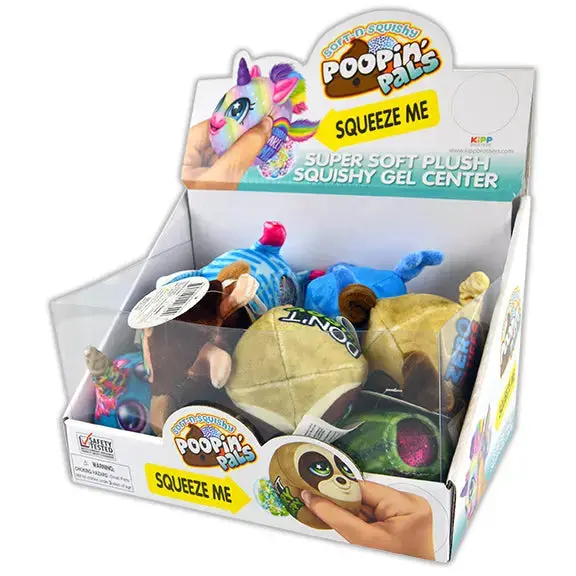 Plush Squeeze Poopin Pal Toy - 12 Pieces Per Retail Ready Display 22629 1