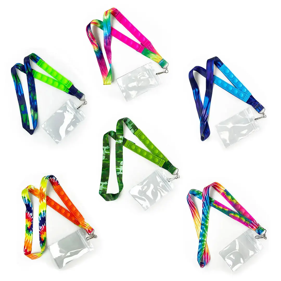 Fidget Pop Lanyard With Id Holder - 12 Pieces Per Retail Ready Display 22654 2