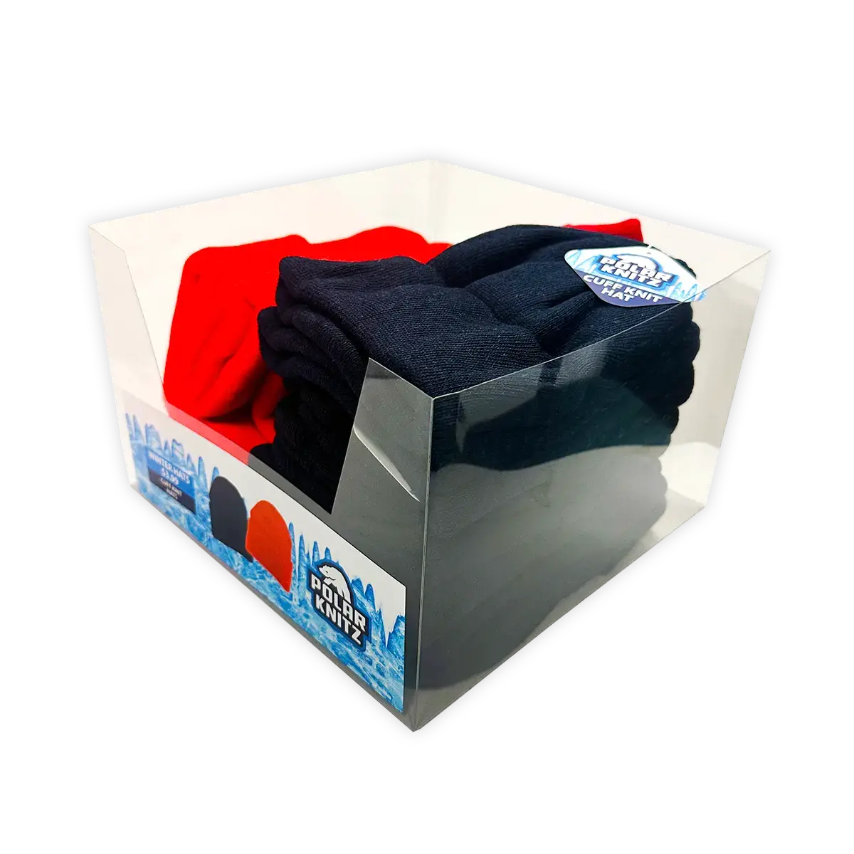 Cuffed Knit Hat Beanie In Assorted Colors - 18 Pieces Per Retail Ready Display 22693 1