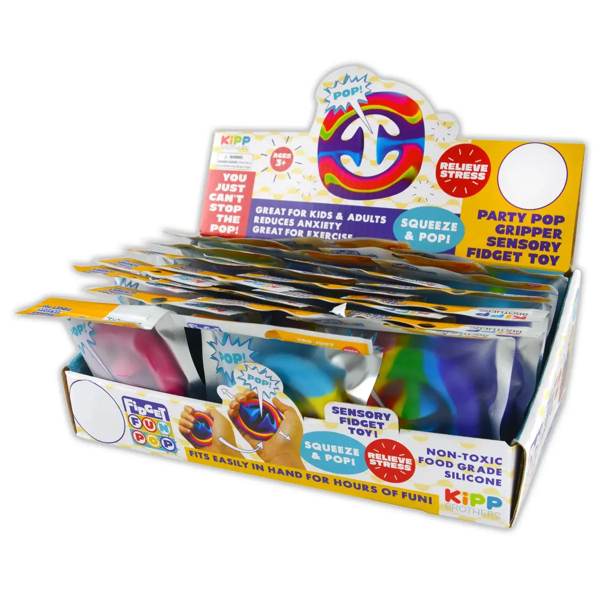 Fidget Squeeze Pop Toy - 24 Pieces Per Display 22828 1