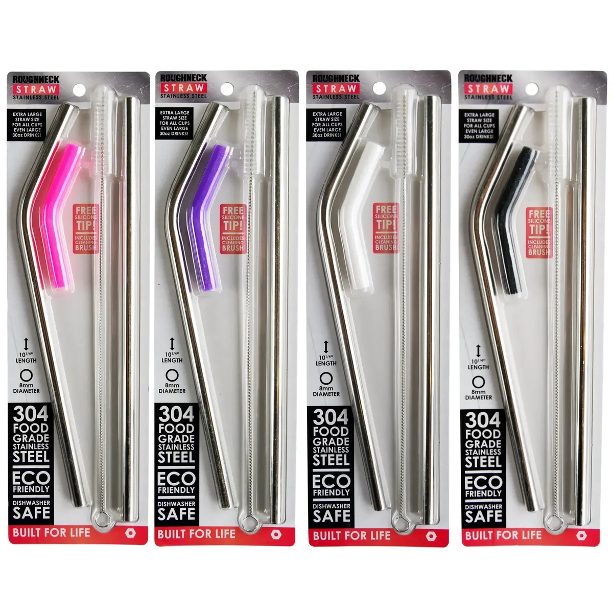 30 Oz Insulated Stainless-Steel Cup With Handle And Straw Assortment - 17 Pieces Per Pack 88530 2
