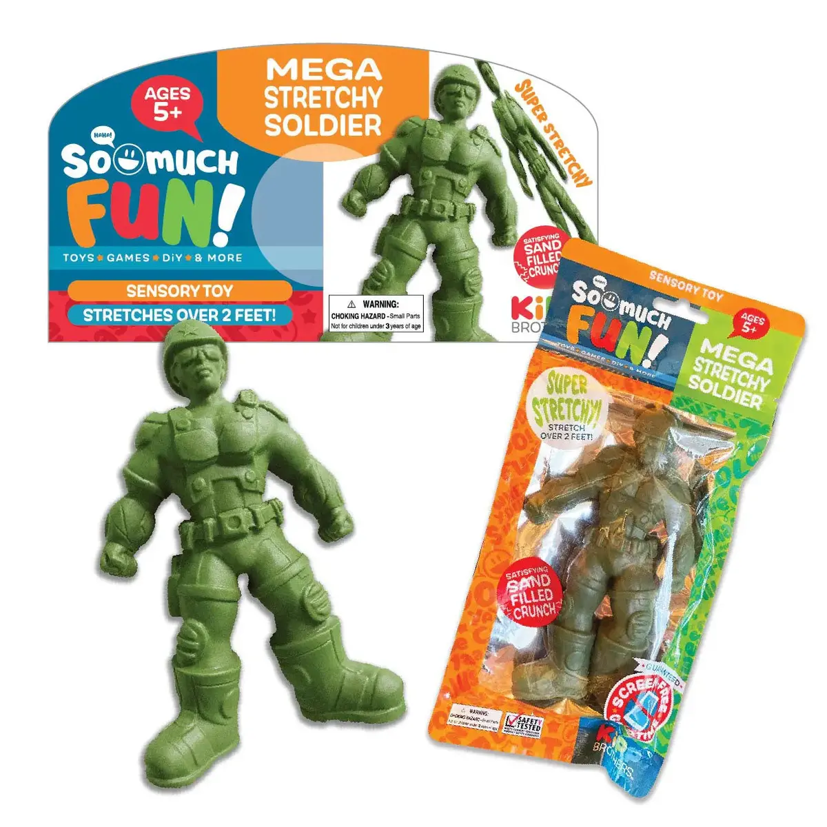 Stretchy Sand Soldier Toy - 12 Pieces Per Pack 22956 1