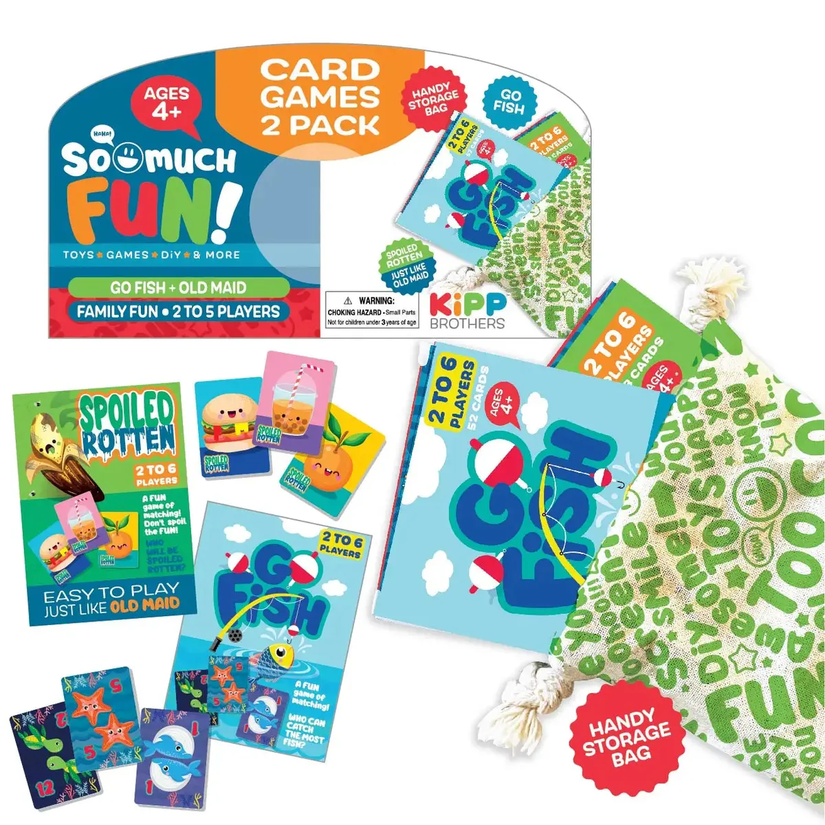 Family Card Games 2 Pack Set - 12 Pieces Per Pack 23024 1