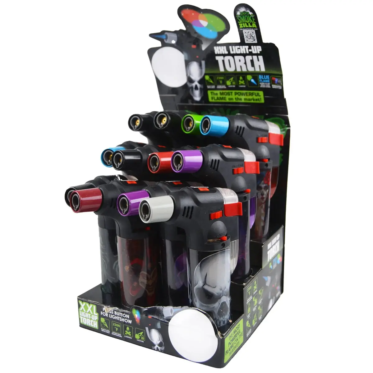 Light-Up Xxl Torch Lighter - 12 Pieces Per Retail Ready Display 23113 1