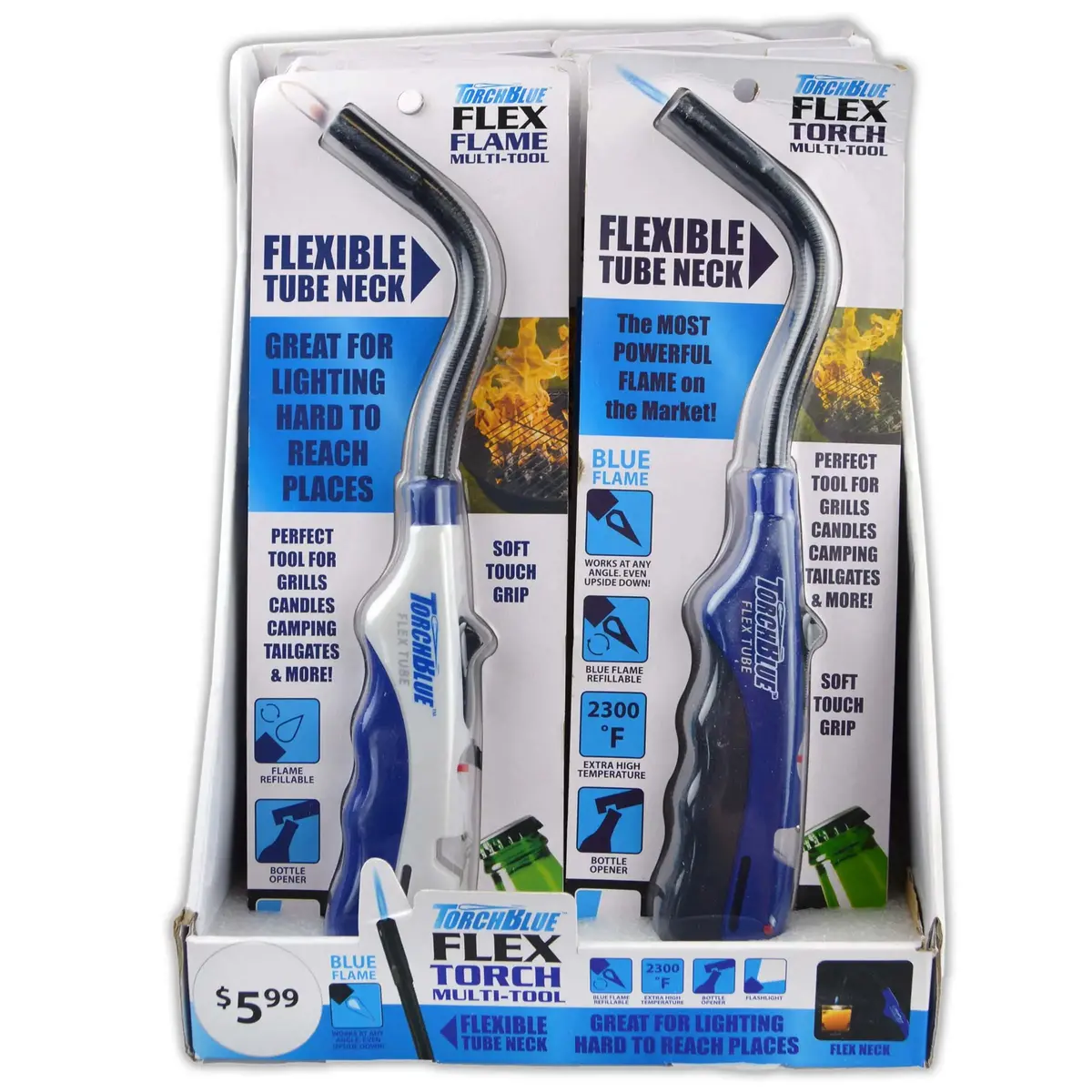 Utility Torch Flexible Head Lighter With Bottle Opener - 10 Pieces Per Retail Ready Display 23200 2