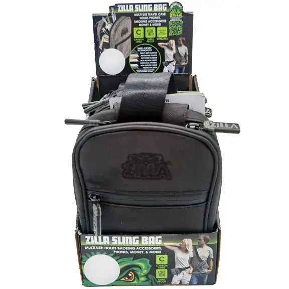 Smell Proof Canvas Crossbody Sling Bag - 4 Pieces Per Retail Ready Display 23238 2