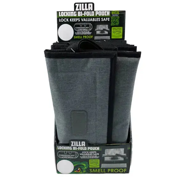 Smell Proof Flat Canvas Lock Storage Bag - 6 Pieces Per Retail Ready Display 23246 2