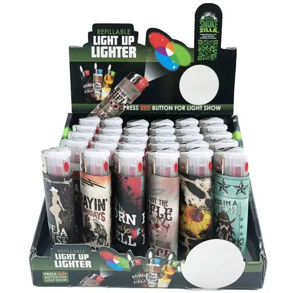 Country Girl Light-Up Lighter - 30 Pieces Per Retail Ready Display 23248 2