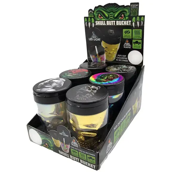 Skull Butt Bucket Ashtray - 6 Pieces Per Retail Ready Display 23301 1