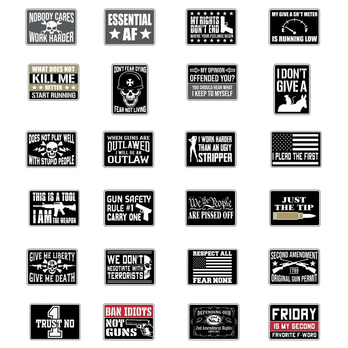 Patriotic Enamel Tac Gear Pin - 24 Pieces Per Retail Ready Display 23502 2