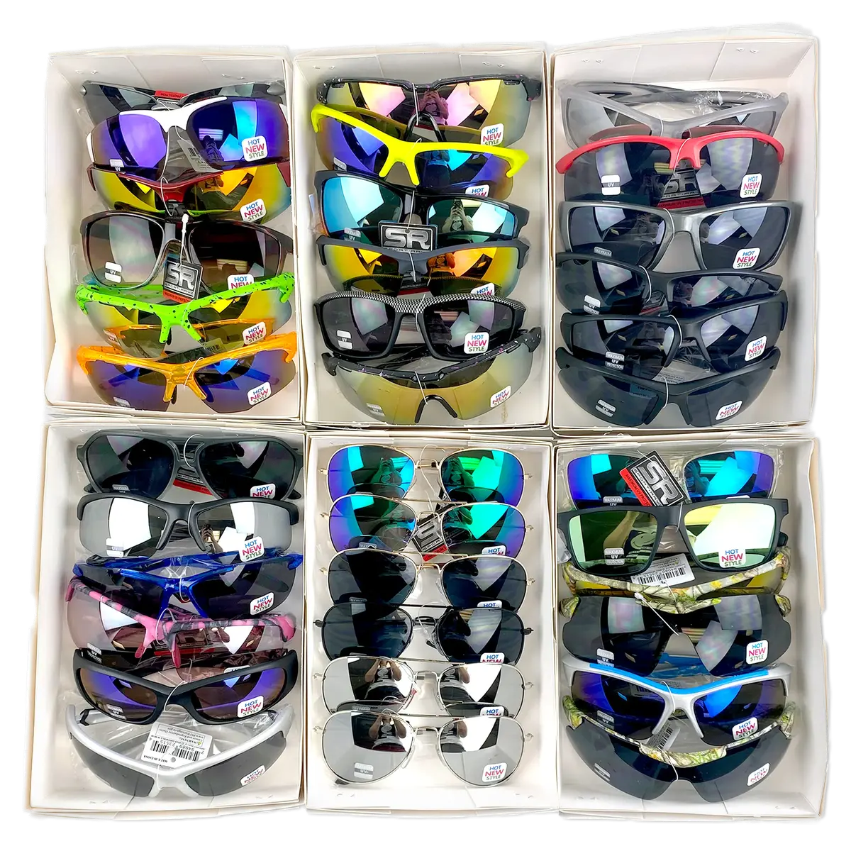 Sunglasses Sport Rayz Assortment Floor Display - 48 Pieces Per Retail Ready Display Kit 88442 2