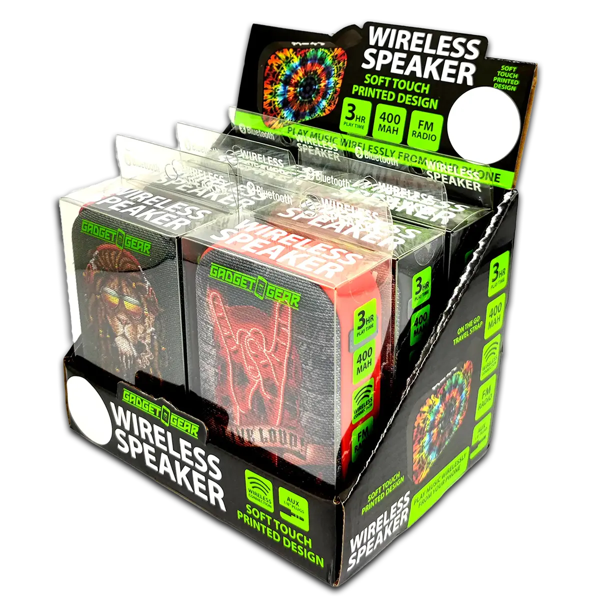 Wireless Speaker With Fm Radio - 6 Pieces Per Retail Ready Display 23548 1