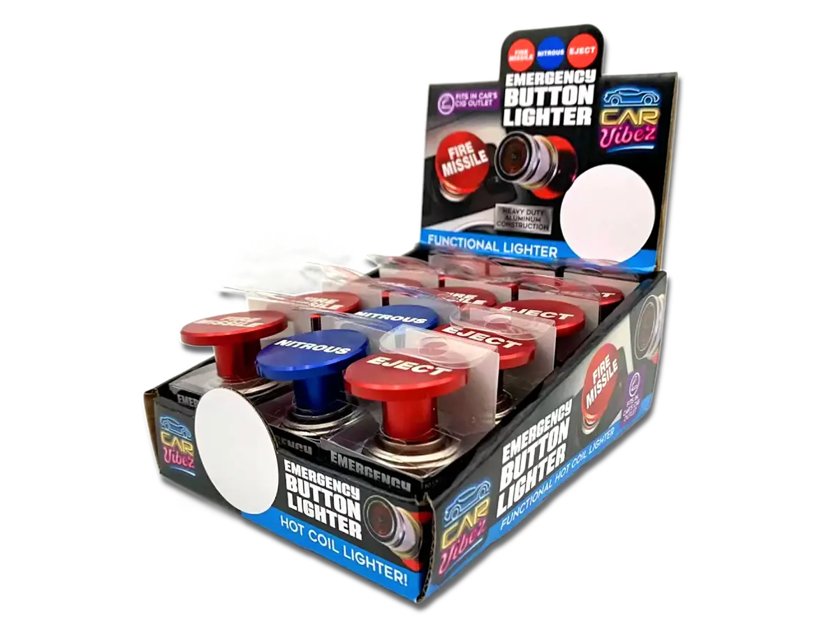 Electric Coil Button Lighter - 12 Pieces Per Retail Ready Display 23577 1