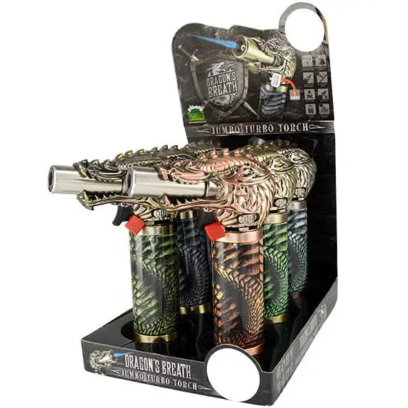 Dragon Jumbo Torch Lighter - 6 Pieces Per Retail Ready Display 23667 1