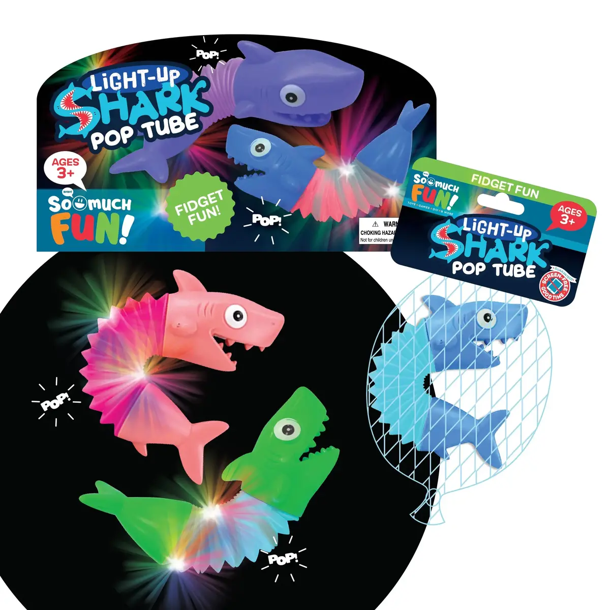 Bendy Shark Light-Up Toy - 12 Pieces Per Pack 23683 1