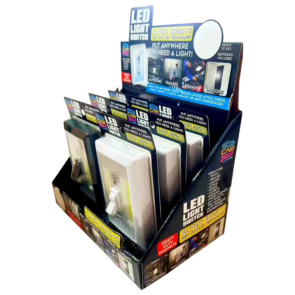Led Light Switch With Magnets - 6 Pieces Per Retail Ready Display 23692 1