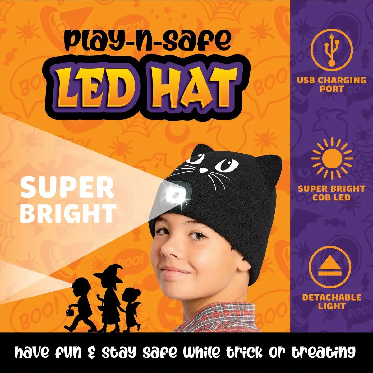 Halloween Led Hats - 6 Pieces Per Retail Ready Display 26165 2