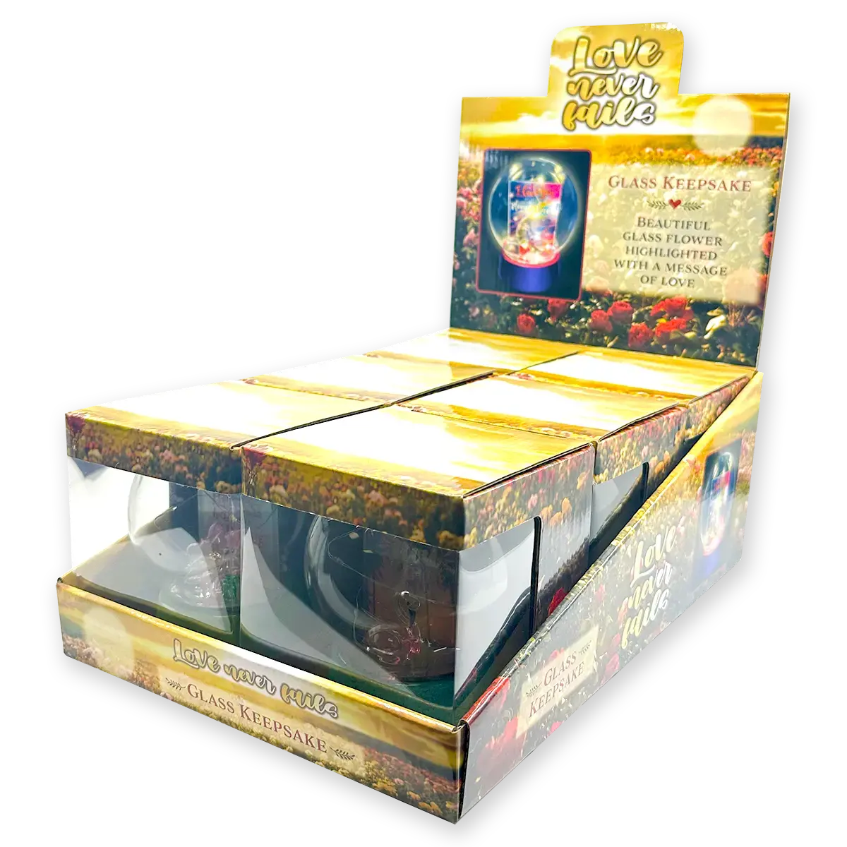 Glass Globe Keepsake - 6 Pieces Per Retail Ready Display 23741 1