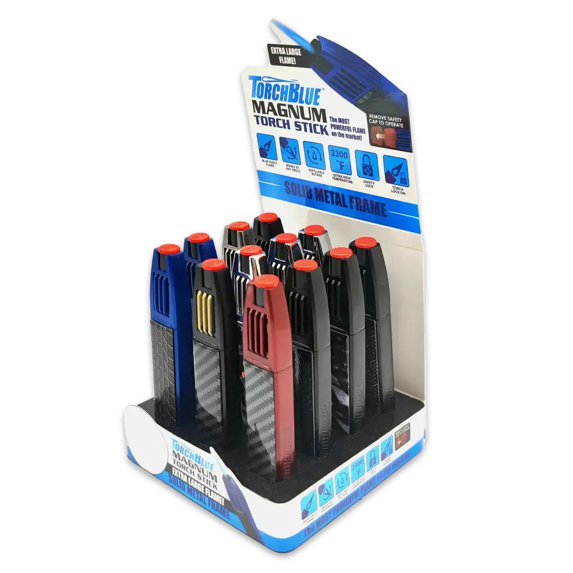 Magnum Zinc Torch Stick Lighter - 12 Pieces Per Retail Ready Display 23755 1