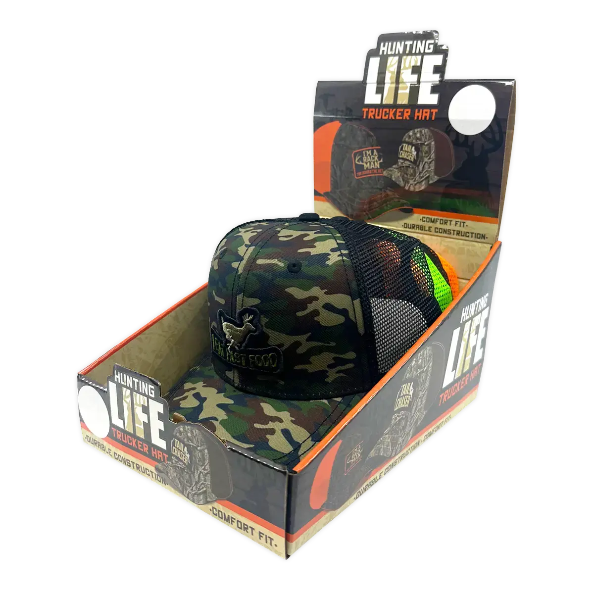 Trucker Hat Hunting Life Ball Cap - 6 Pieces Per Retail Ready Display 23766 1